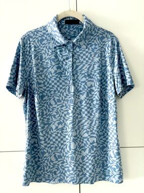 G/FORE Women’s Golf Polo Shirt Light Blue